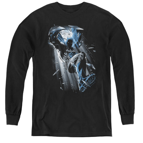 Batman Bat Crash Youth Long Sleeve T-Shirt