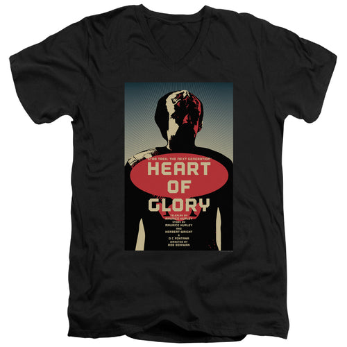 Star Trek Heart of Glory Black V-Neck T-Shirt
