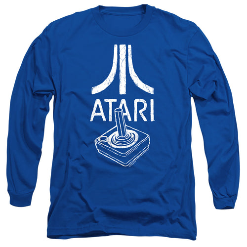 Atari Joystick Logo Royal Blue Long Sleeve T-Shirt