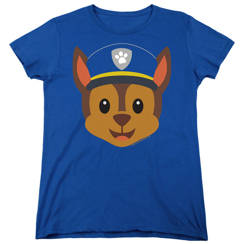 Paw Patrol Chase Emoji Womens T-Shirt