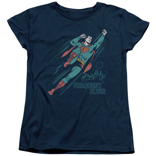 Superman Frequent Flyer Womens T-Shirt