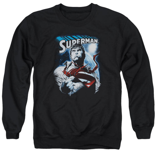 Superman Protect Earth Crewneck Sweatshirt