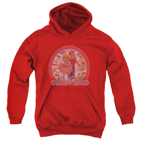 Candy Land Vintage Kids Medallion Youth Hoodie