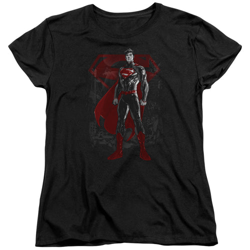 Superman Aftermath Womens T-Shirt