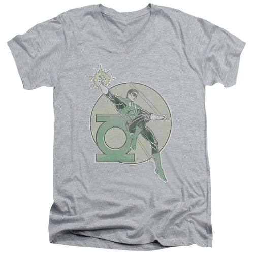 DC Comics Retro Lantern Iron On V-Neck T-Shirt
