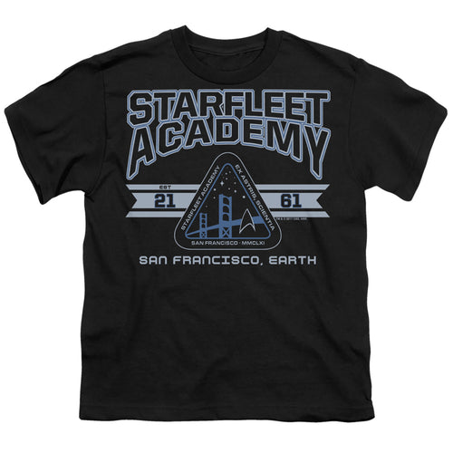 Star Trek Starfleet Academy Earth Black Youth/Toddler T-Shirt