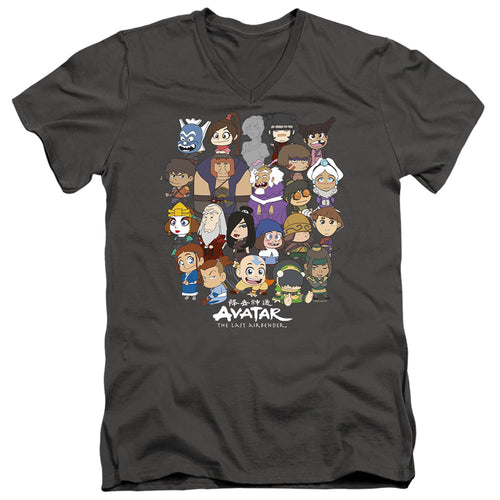 Avatar: The Last Airbender Chibi Group V-Neck T-Shirt