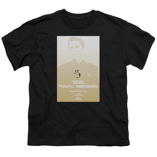 Star Trek Final Mission Black Youth/Toddler T-Shirt