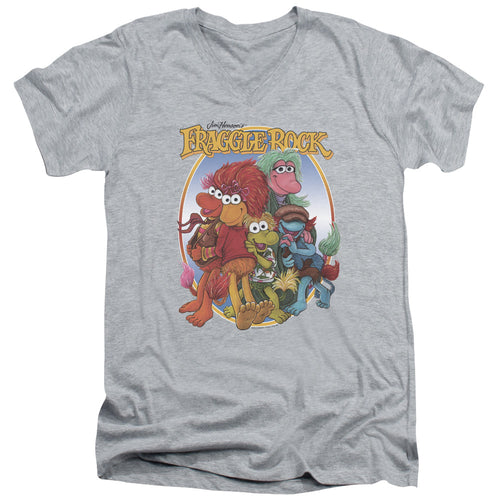 Fraggle Rock Group Hug V-Neck T-Shirt