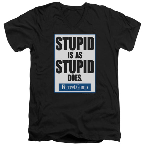 Forrest Gump Stupid Is V-Neck T-Shirt
