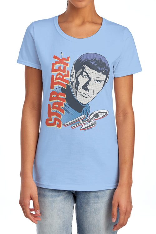 Star Trek Vintage Spock Womens T-Shirt