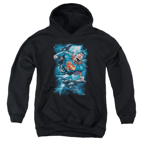 Superman Stormy Flight Youth Hoodie