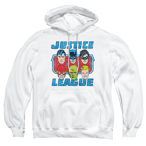 DC Comics Faces Of Justice Pullover Hoodie