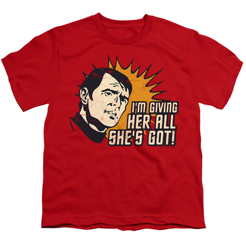 Star Trek Scotty Giving Her All Youth/Toddler T-Shirt