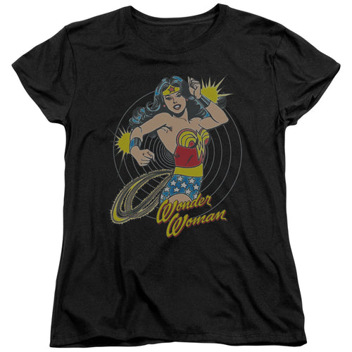 Wonder Woman Spinning Womens T-Shirt