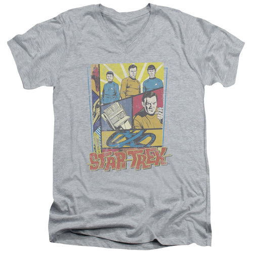 Star Trek Vintage Collage V-Neck T-Shirt