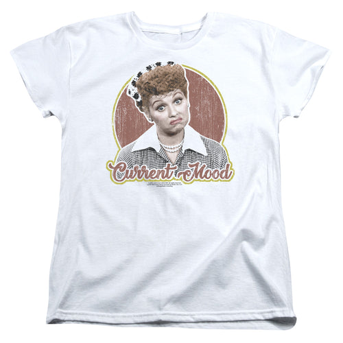 I Love Lucy Current Mood Womens T-Shirt