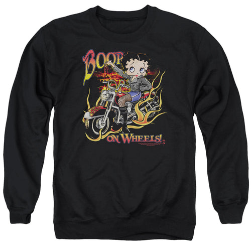 Betty Boop On Wheels Crewneck Sweatshirt