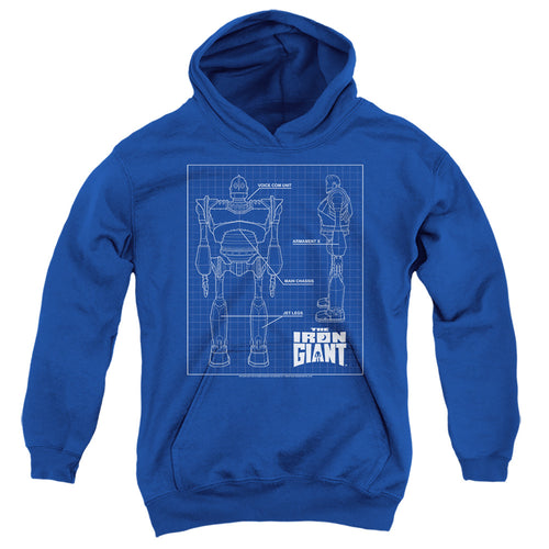 The Iron Giant Schematic Youth Hoodie