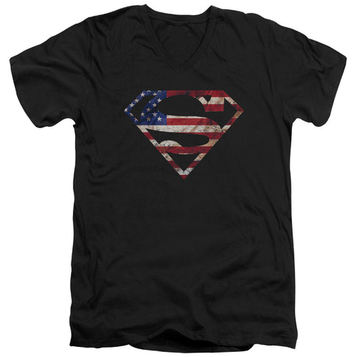 Superman Super Patriot V-Neck T-Shirt
