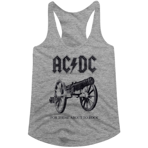 AC/DC Ladies Racerback - About to Rock Again