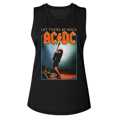 AC/DC Ladies Muscle Tank - Let There Be Rock