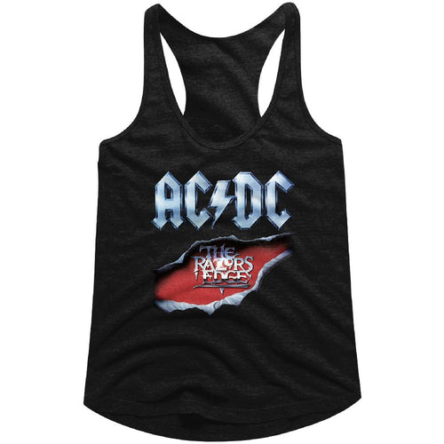 AC/DC Ladies Racerback - Razors Edge