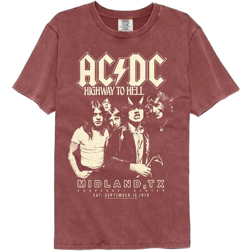 AC/DC Comfort Colors T-Shirt - Highway to Hell Texas