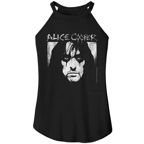 Alice Cooper Ladies Rocker Tank - Face and Logo
