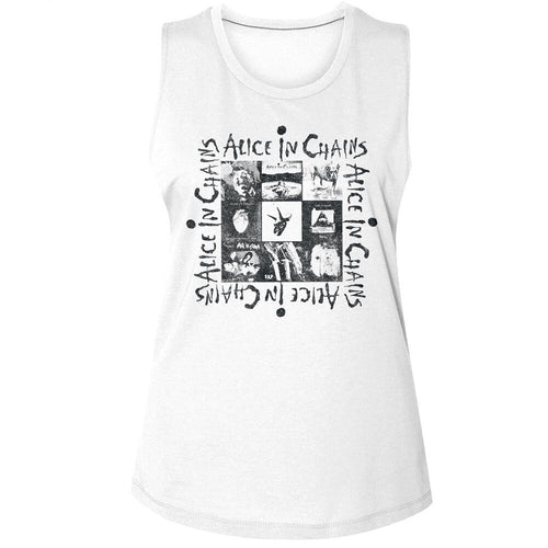 Alice in Chains Ladies Muscle Tank - Multi Album Art