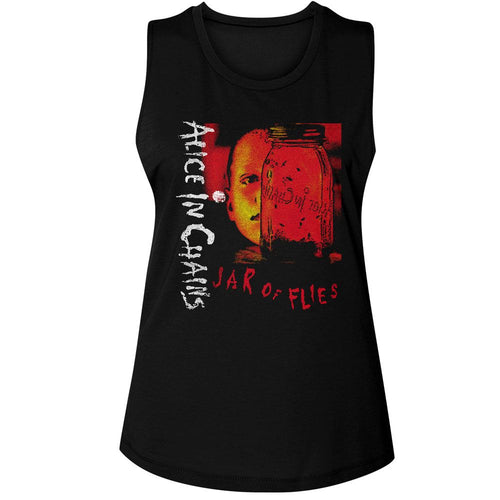 Alice in Chains Ladies Muscle Tank - Jar of Flies