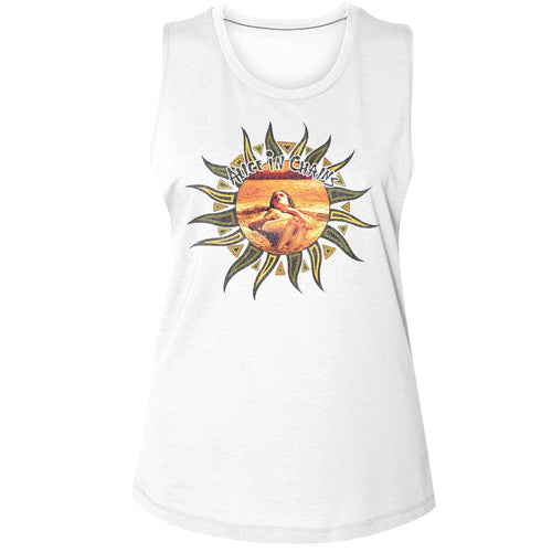 Alice in Chains Ladies Muscle Tank - Sun