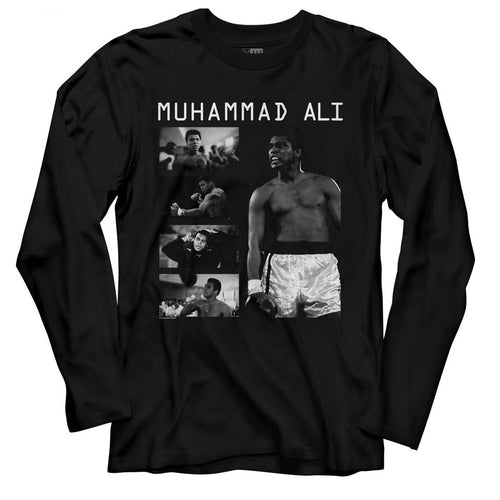 Muhammad Ali Long Sleeve T-Shirt - AliCollage