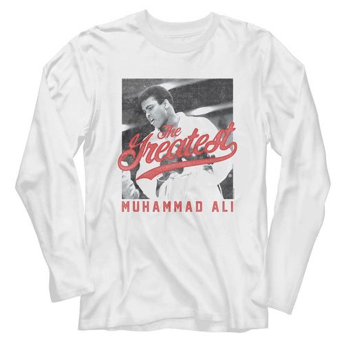 Muhammad Ali Long Sleeve T-Shirt - The Greatest BW