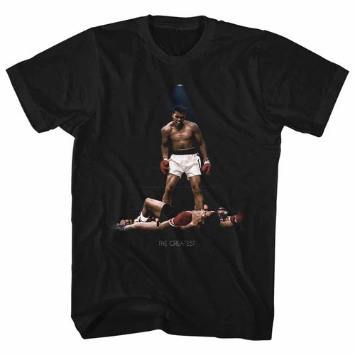 Black Muhammad Ali t-shirt featuring Muhammad Ali All Over Again comeback design