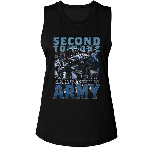 US Army Ladies Muscle Tank - Second To None
