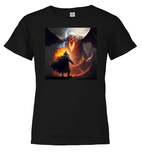 Black Against the Fire Fantasy Youth/Toddler T-Shirt