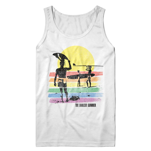 Bruce Brown Films Tank Top - Rainbow Color Stripes