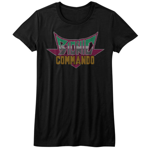 Bionic Commando Ladies T-Shirt - Pixel Logo