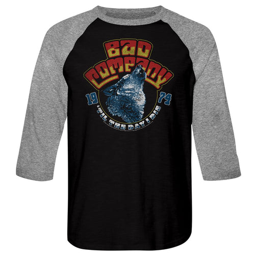 Bad Company 3/4 Raglan - Wolf Head 74