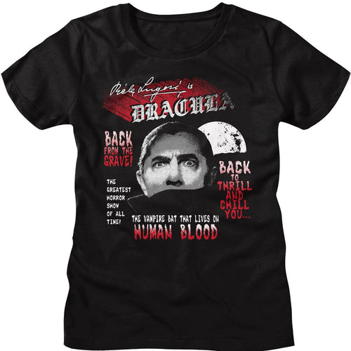 Bela Lugosi Ladies T-Shirt - Back from the Grave