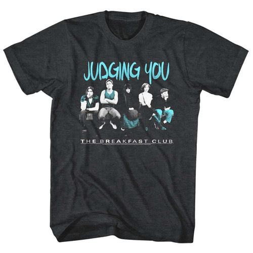 Black heather The Breakfast Club t-shirt featuring The Breakfast Club Judging You design