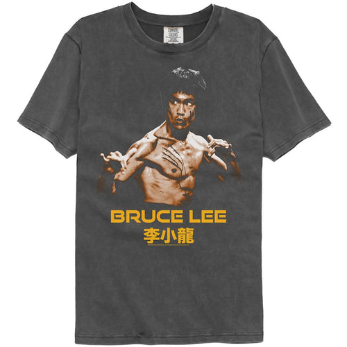 Bruce Lee Washed Black T-Shirt - Ready Stance