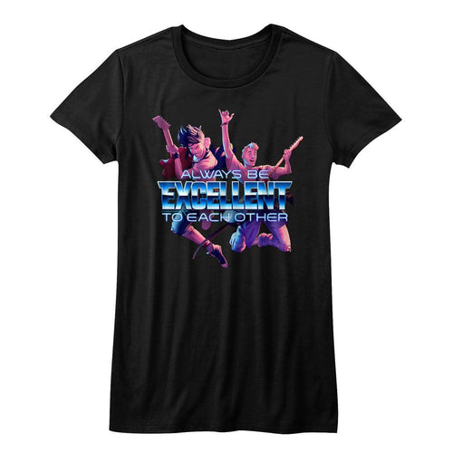 Bill & Ted's Excellent Adventure Ladies T-Shirt - Always Excellent