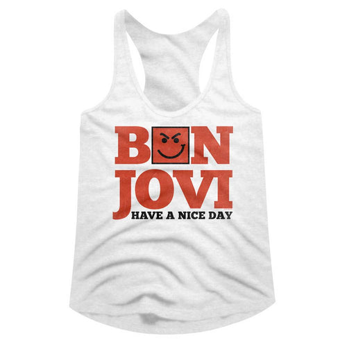 Bon Jovi Ladies Racerback - Have a Nice Day