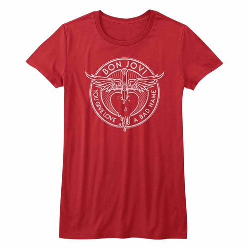 Bon Jovi Ladies T-Shirt - Bad Name