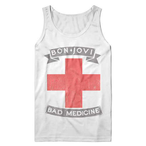 Bon Jovi Tank Top - Bad Medicine Cross