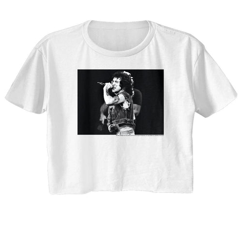 Bon Scott Ladies Crop Top - Bon Scott BW