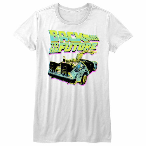 Back to the Future Ladies T-Shirt - BTF Neon