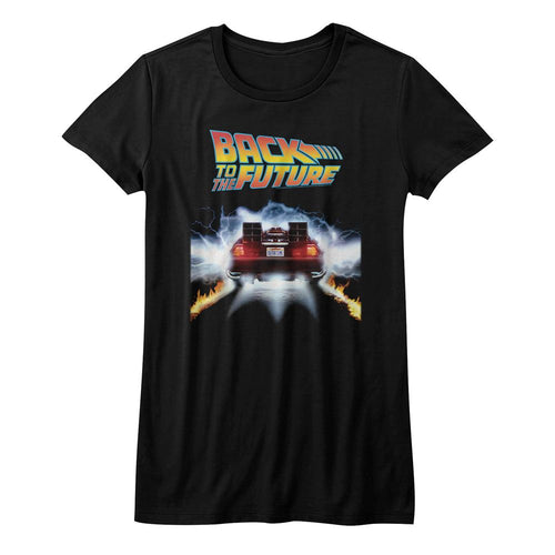 Back to the Future Ladies T-Shirt - Tail Lights